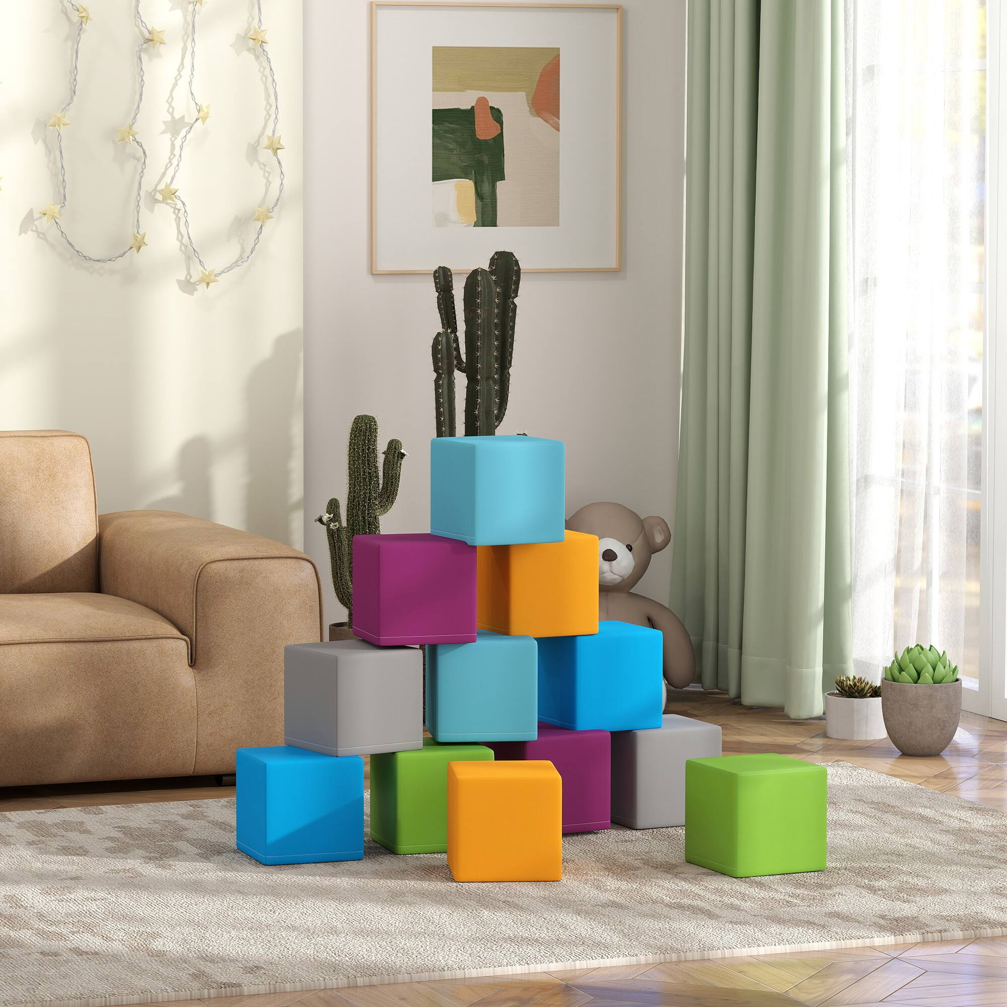 Alt View 1. Soozier - Piece Soft Play Blocks Soft Foam Toy for Kids.