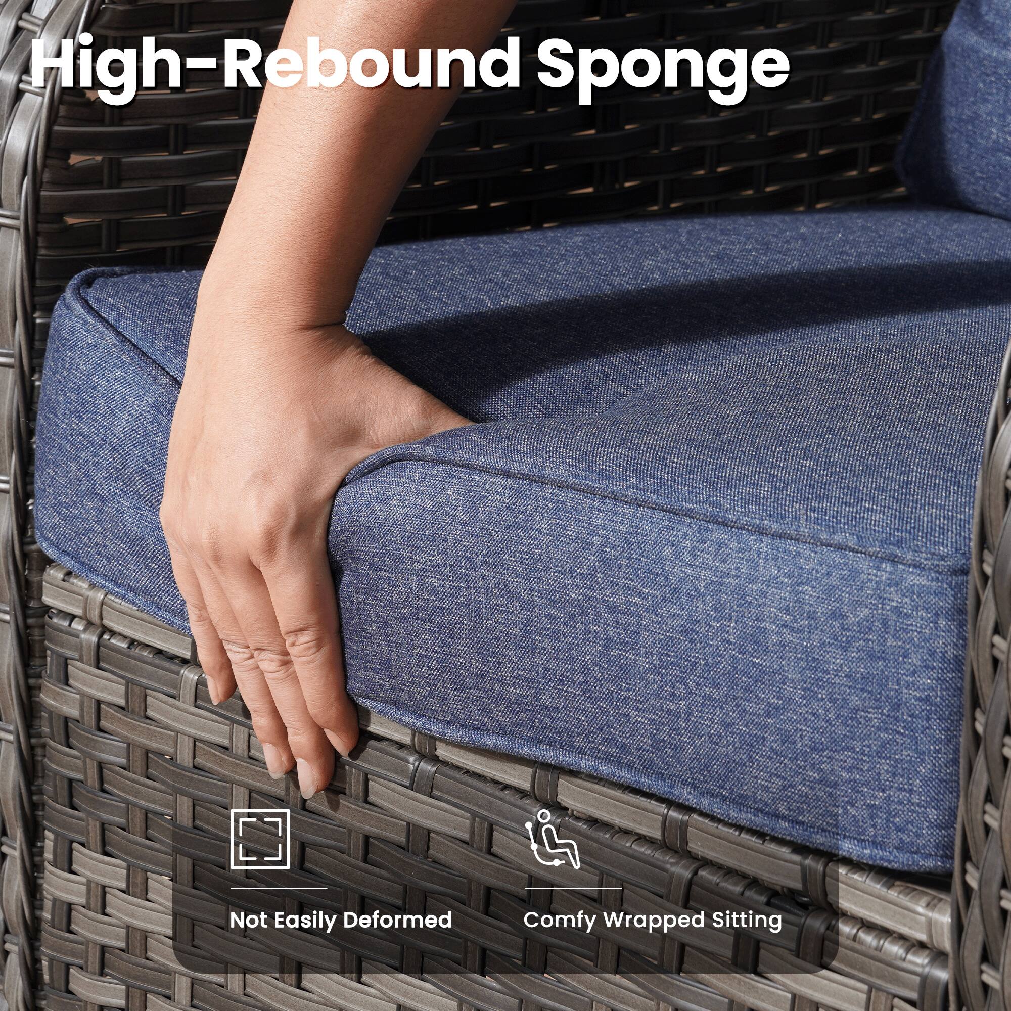 High-Rebound Sponge

Not Easily Deformed

Comfy Wrapped Sitting
