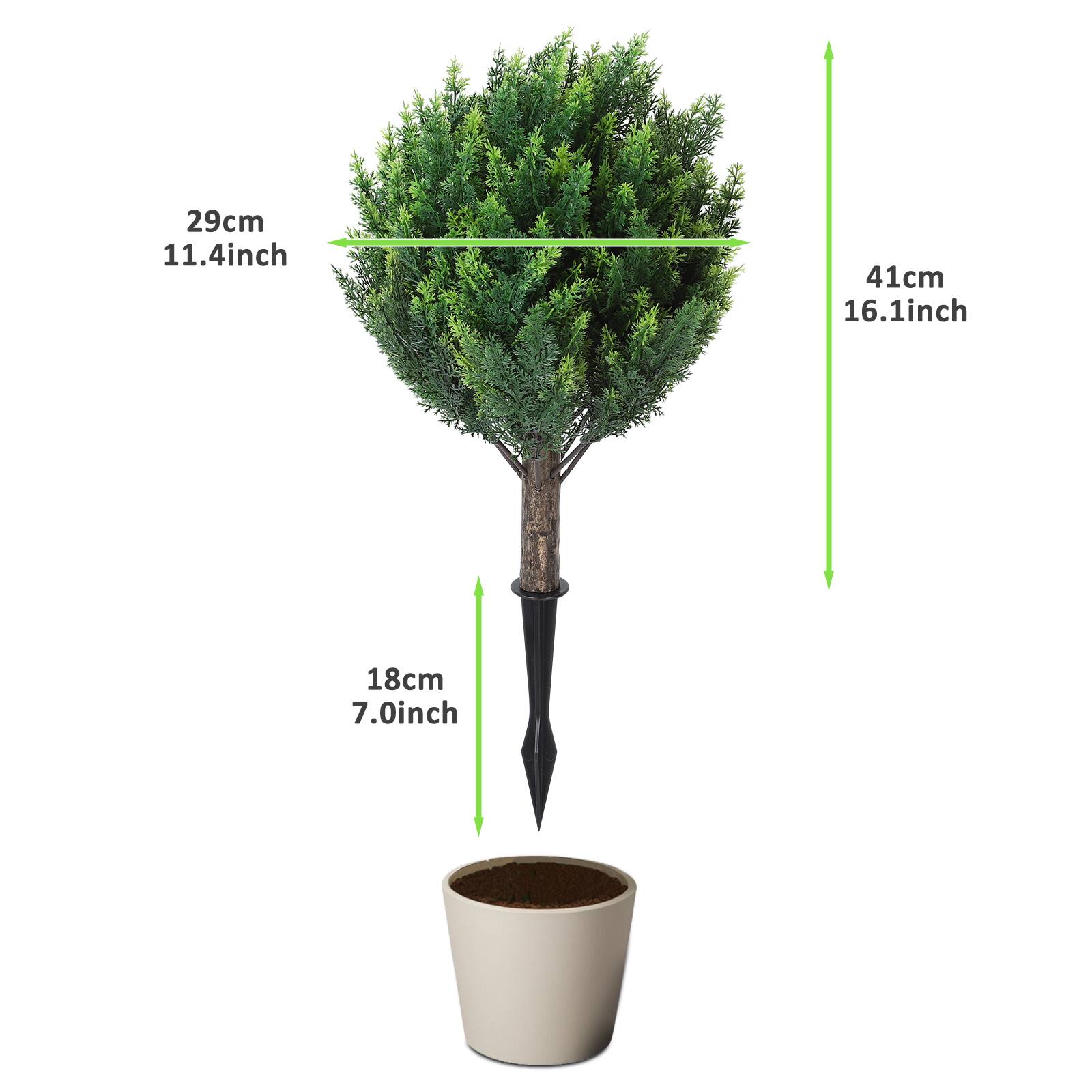 29cm 11.4inch  
41cm 16.1inch  
18cm 7.0inch
