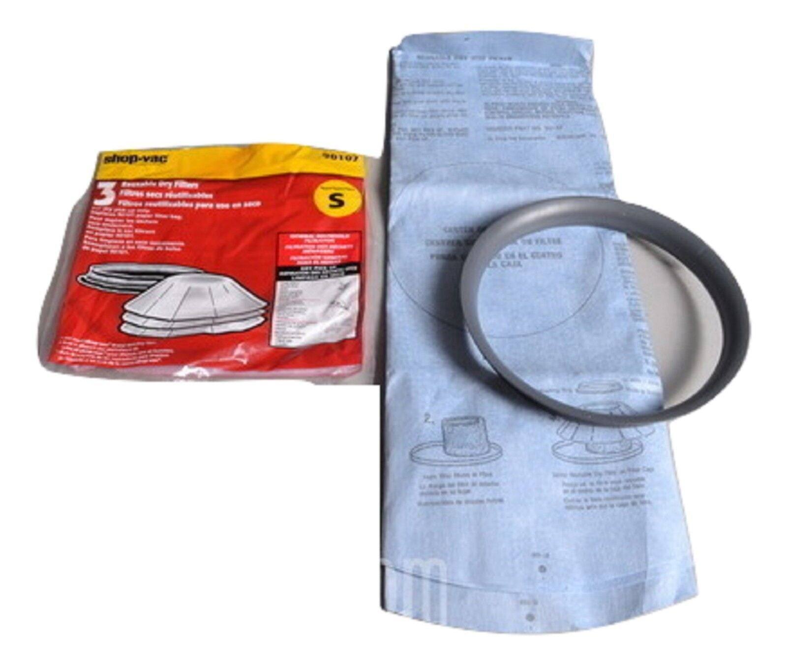 shop-vac  
Reusable Dry Filters  
3 Filters reutilizables para el secador de aire  
S  
90107  
CAJA 2
