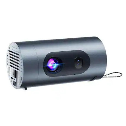 Front. Cluzine - LCD Smart Projector with Electric Focus, Portable for Home & Outdoor Use.