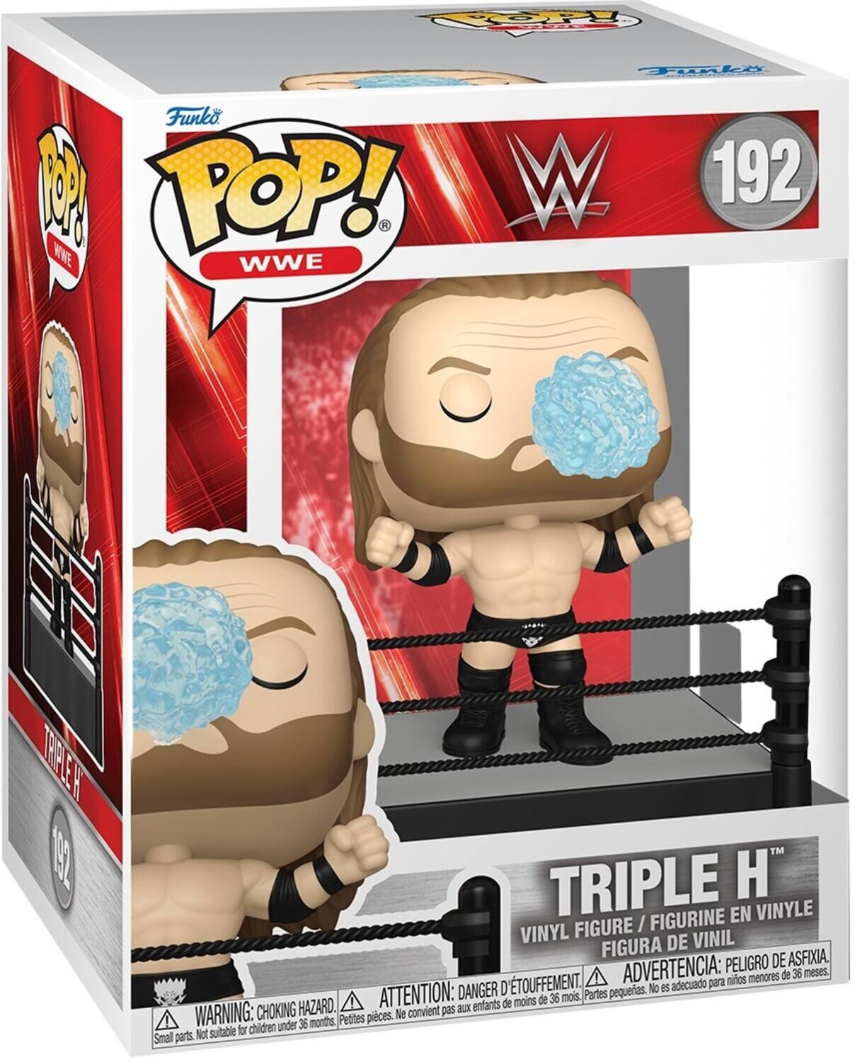 Funko POP! WWE 192 Triple H Vinyl Figure / Figurine en Vinyle / Figura de Vinil

Advertencia: Peligro de asfixia. No es adecuado para niños menores de 36 meses.  
Attention: Danger d'étouffement. Ne convient pas aux enfants de moins de 36 mois.  
Warning: Choking hazard. Not suitable for children under 36 months.
