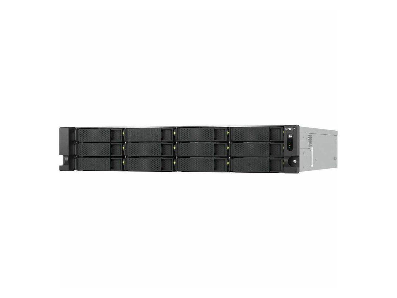 Alt View 10. QNAP - QNAP TS-H1277AXU-RP-R7-32G SAN/NAS Storage System - AMD Ryzen 7 Octa-core (8 Core) - 12 x HDD Supported - 0 x HDD - Black.