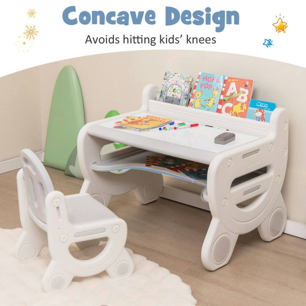 Concave Design  
Avoids hitting kids' knees