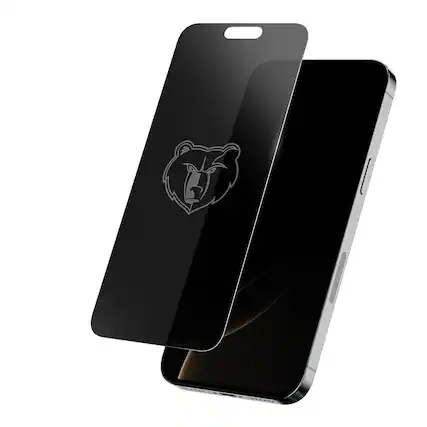 Front. Screen Skinz - Memphis Grizzlies iPhone Privacy Screen Protector - 15 Plus/15 Pro Max/16 Plus - Multicolor.