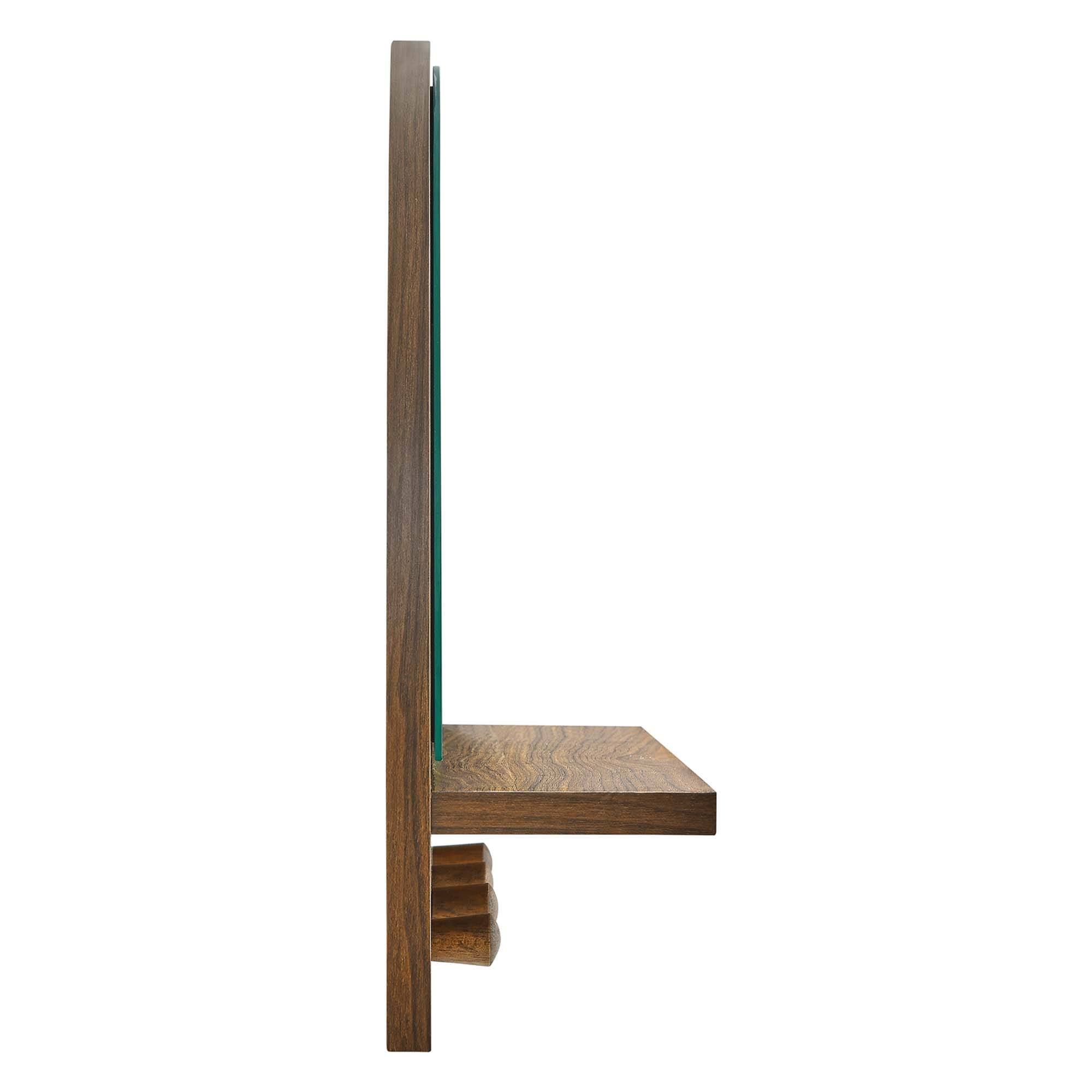 Alt View 2. Modway - Moonbeam Arched Mirror by Modway - Walnut.