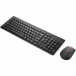 Lenovo - Essential Wireless Combo Keyboard & Mouse Gen2 -US_English - USB Type A Wireless RF 2.40 GHz Keyboard - Black