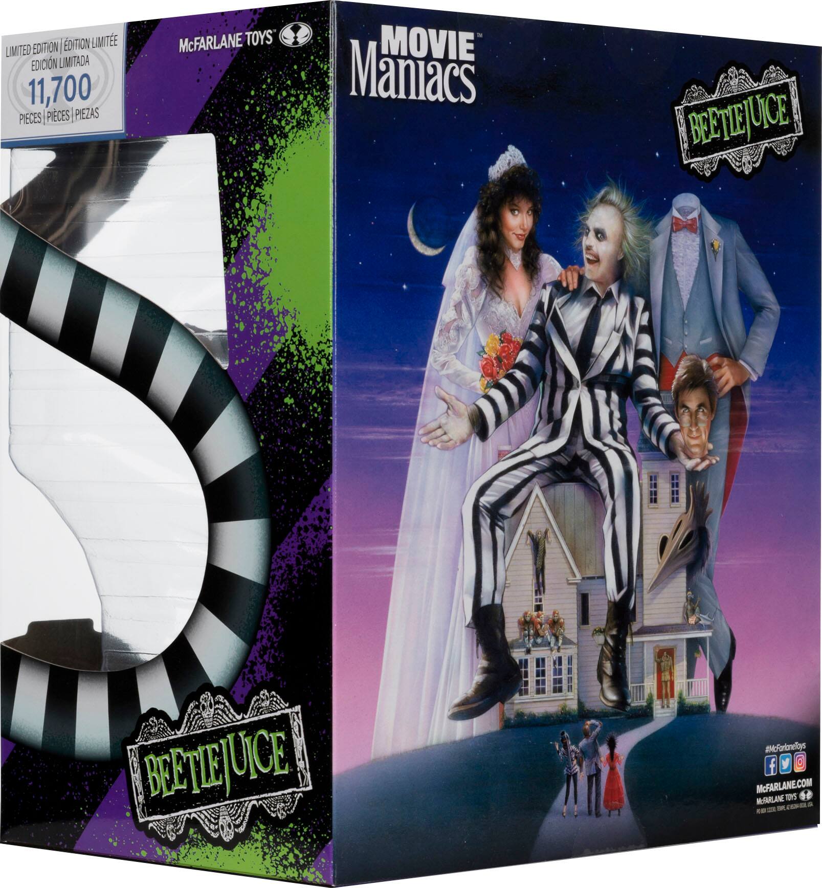 Limited Edition 11,700 Pieces McFarlane Toys Movie Maniacs Beetlejuice Beetlejuice.