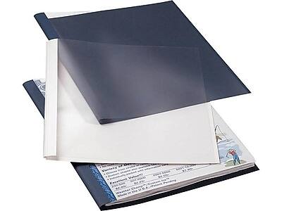Alt View 4. Fellowes - Thermal Presentation Covers, Letter Size, 10/Pack - Black/Clear.