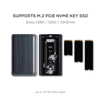 Satechi USB4 NVMe M.2 SSD Pro Enclosure 40Gbps, Up to 16TB Satechi USB4 NVMe M.2 SSD Pro Enclosure 40Gbps, Up to 16TB