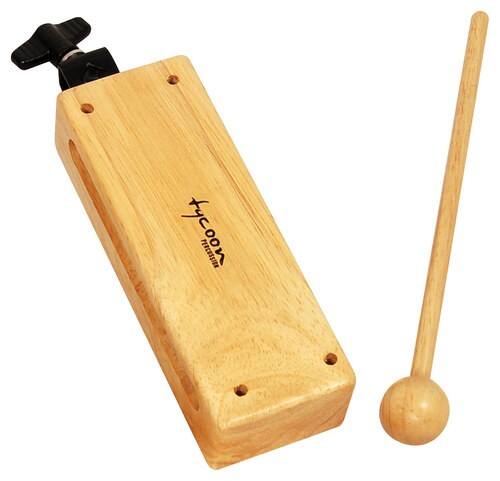 Front. Tycoon Percussion - Small Mountable Wood Block.