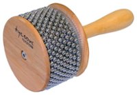Front Zoom. Tycoon Percussion - Standard Cabasa - Natural Wood/Silver.