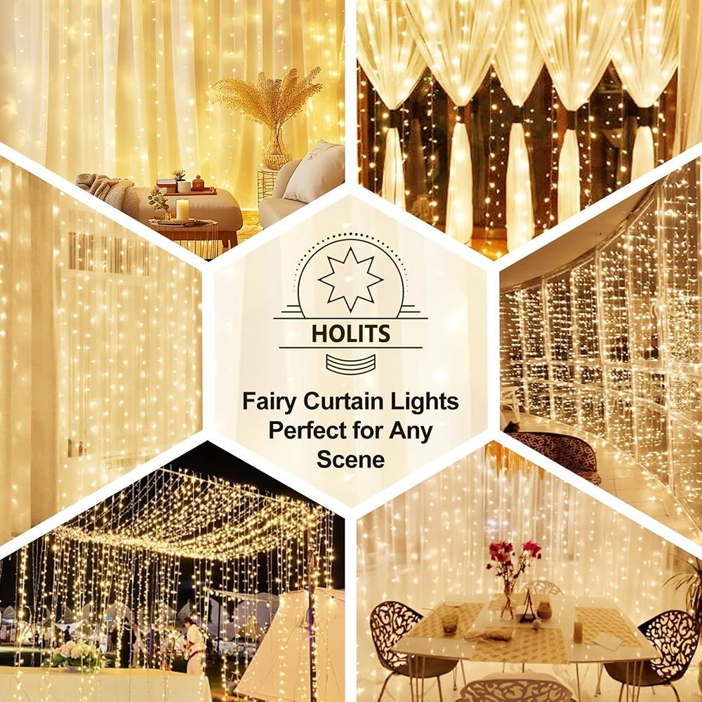HOLITS  
Fairy Curtain Lights  
Perfect for Any Scene
