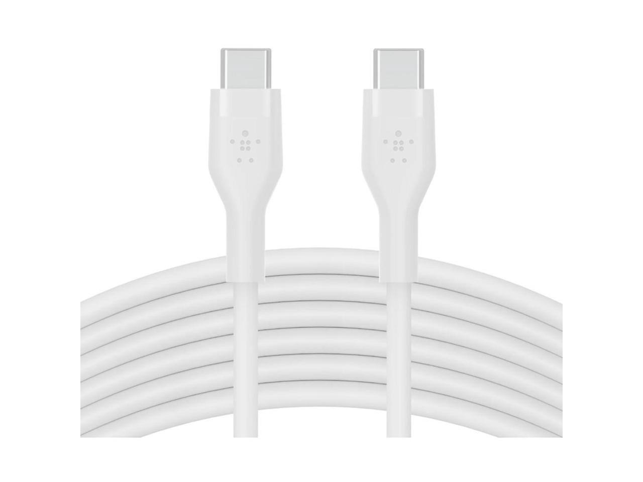 Alt View 1. Belkin - Belkin BoostCharge Flex 9.8' 60W USB-C to USB-C Cable, White.