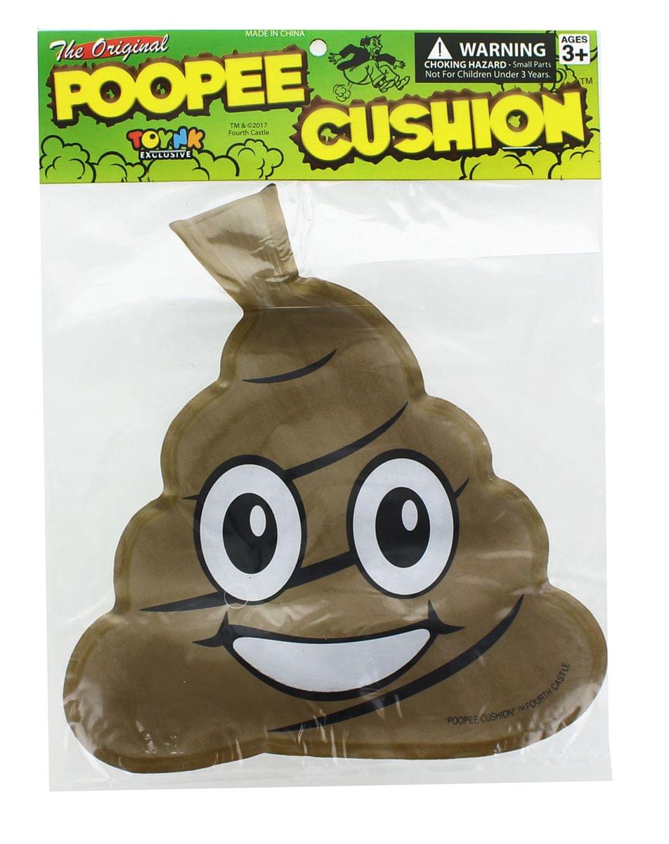MADE IN CHINA

The Original POOPEE CUSHION

TM & ©2017 Fourth Castle

TOYNK EXCLUSIVE

WARNING: CHOKING HAZARD - Small Parts. Not for Children Under 3 Years.

AGES 3+

POOPEE CUSHION™ FOURTH CASTLE
