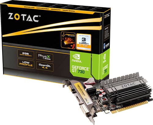 Zotac - GeForce GT 730 Zone Edition 2GB DDR3 PCI Express 2.0 Graphics Card - Multi-Front_Standard