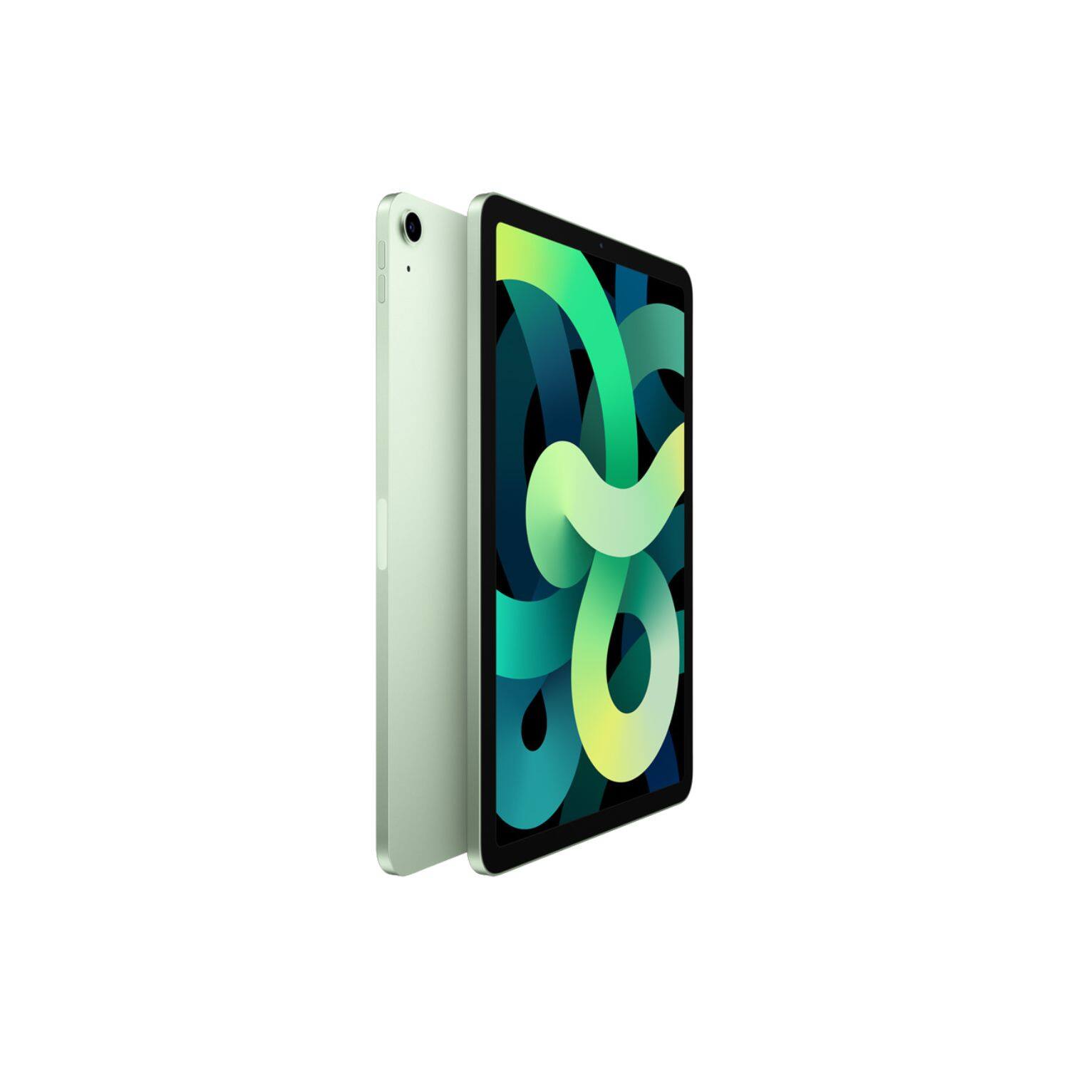 Alt View 1. Apple - iPad Air 4 A2324 (WiFi + Cellular Unlocked) 64GB w/ Pre-Installed Tempered Glass - Green.