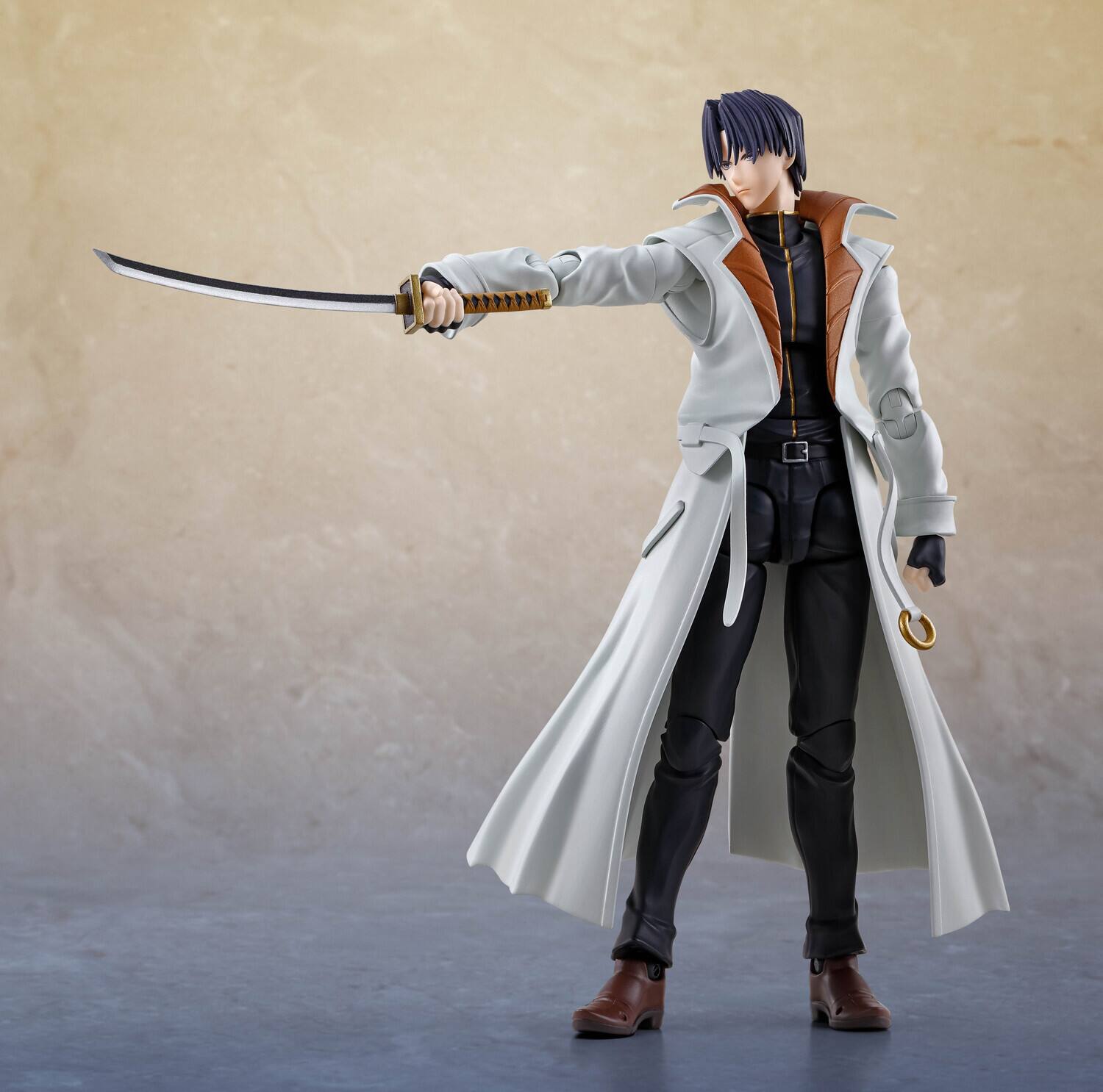 Alt View 1. PopMarket - Tamashii Nations - Rurouni Kenshin - S.H.Figuarts - Aoshi Shinomori Action Figure   - COLLECTIBLES - Multicolor.