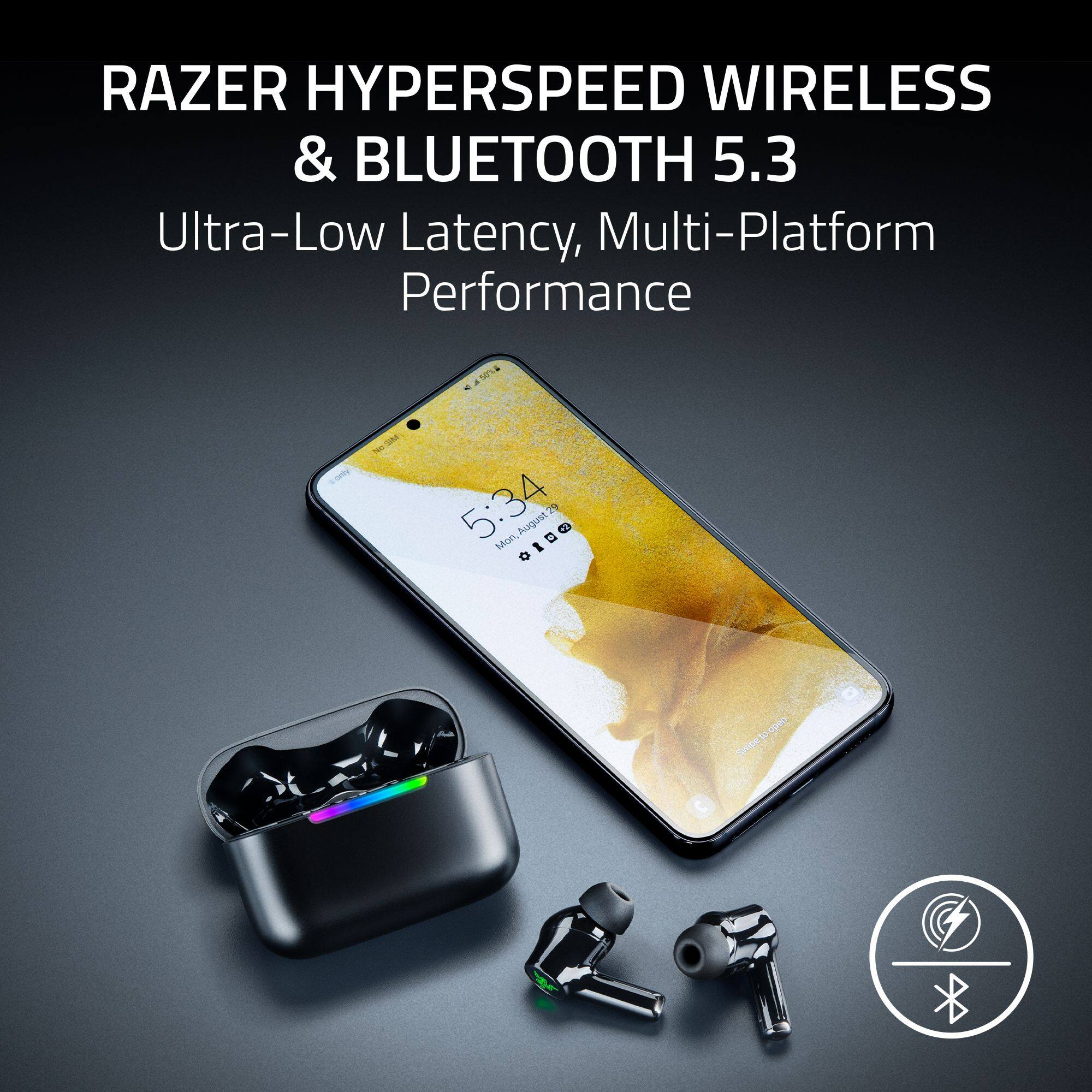 RAZER HYPERSPEED WIRELESS & BLUETOOTH 5.3  
Ultra-Low Latency, Multi-Platform Performance  

5:34  
Mon, August 01