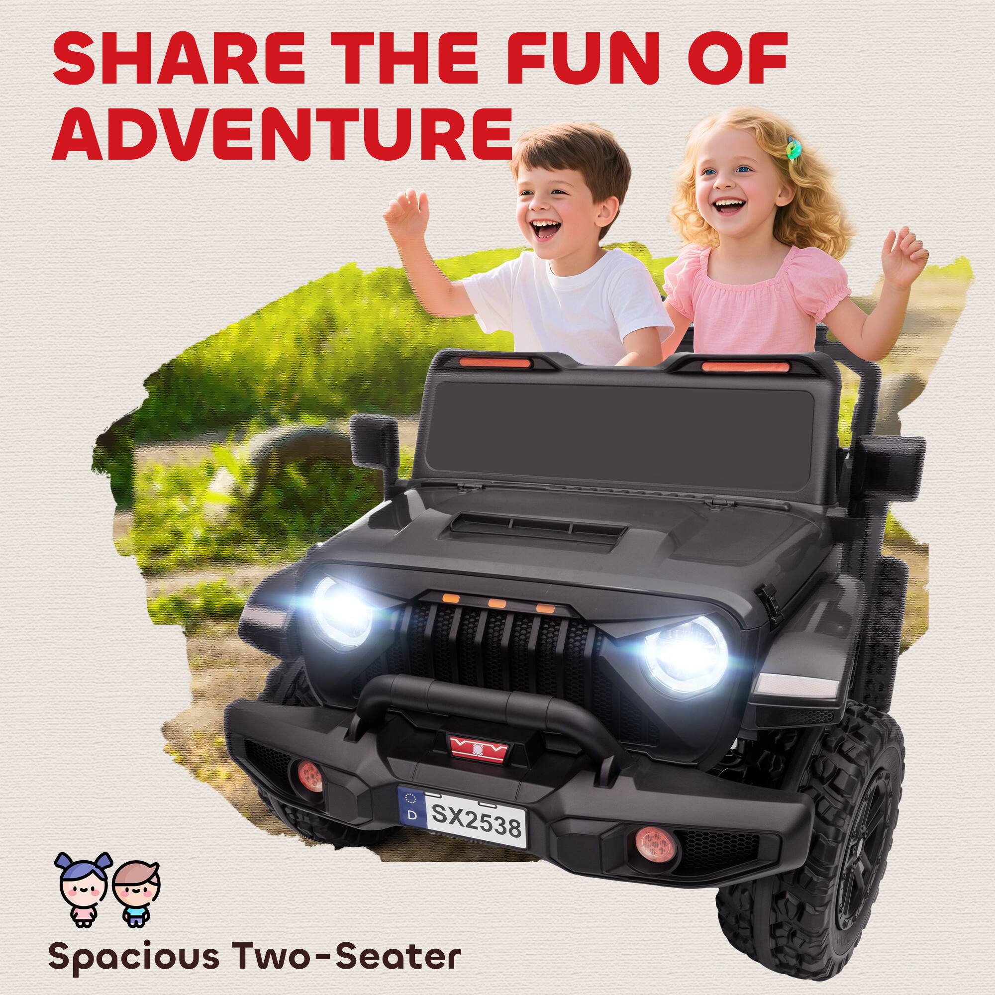 SHARE THE FUN OF ADVENTURE

Spacious Two-Seater

SX2538