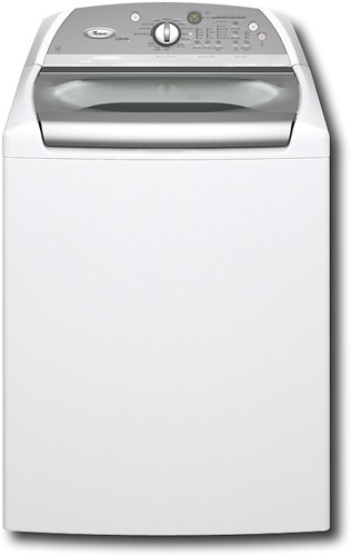  Whirlpool - Cabrio 4.6 Cu. Ft. 11-Cycle Super Capacity Plus Washer - White