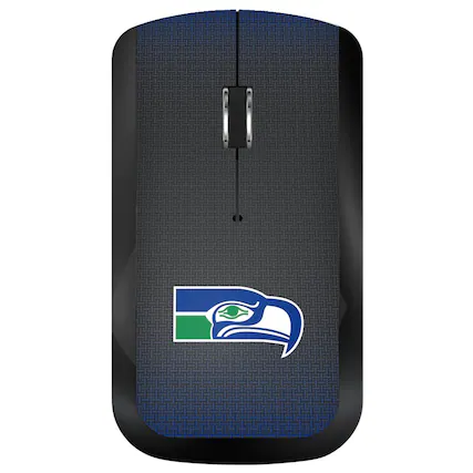 Front. Keyscaper - Throwback Seattle Seahawks Wireless USB Computer Mouse - Black.