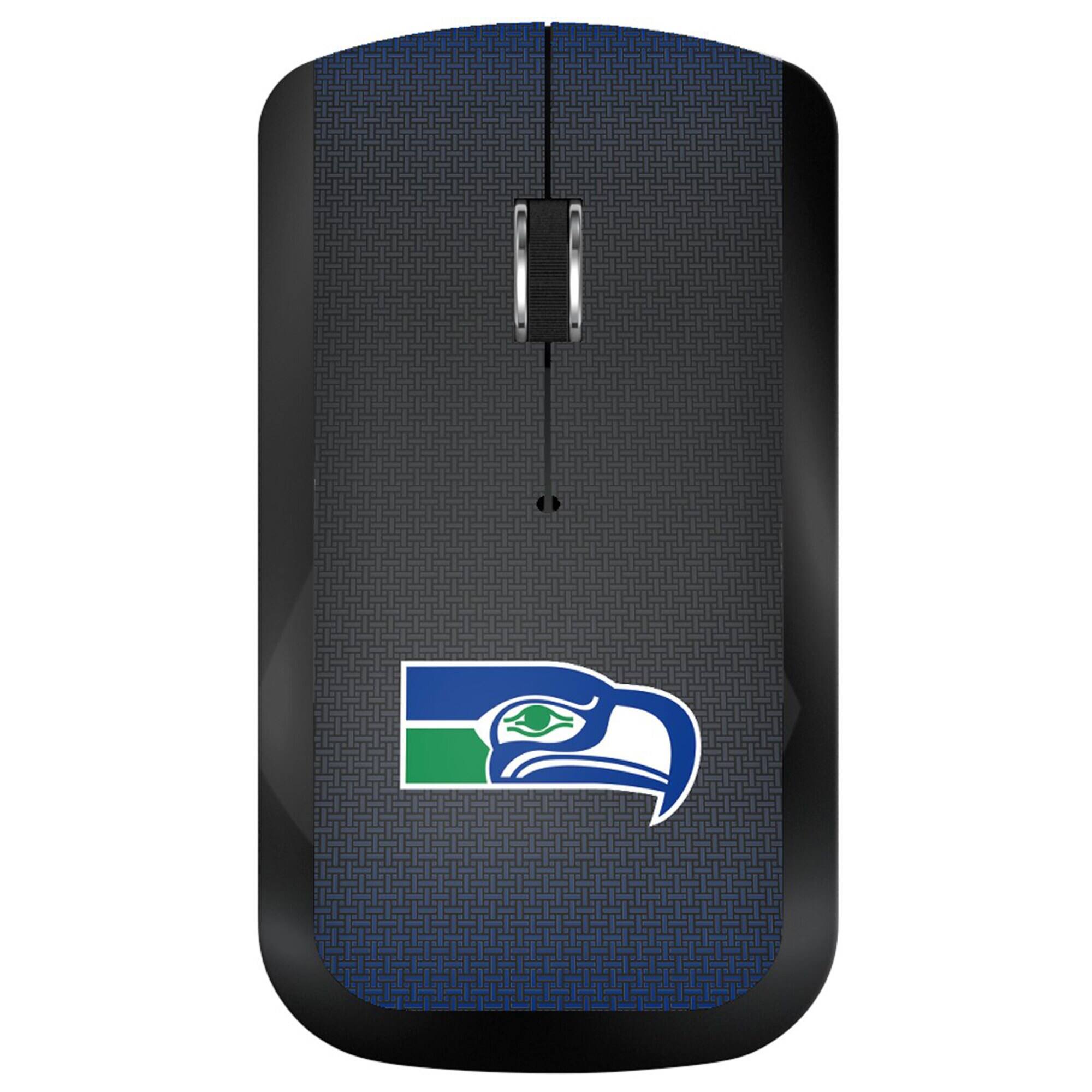 Front. Keyscaper - Throwback Seattle Seahawks Wireless USB Computer Mouse - Black.