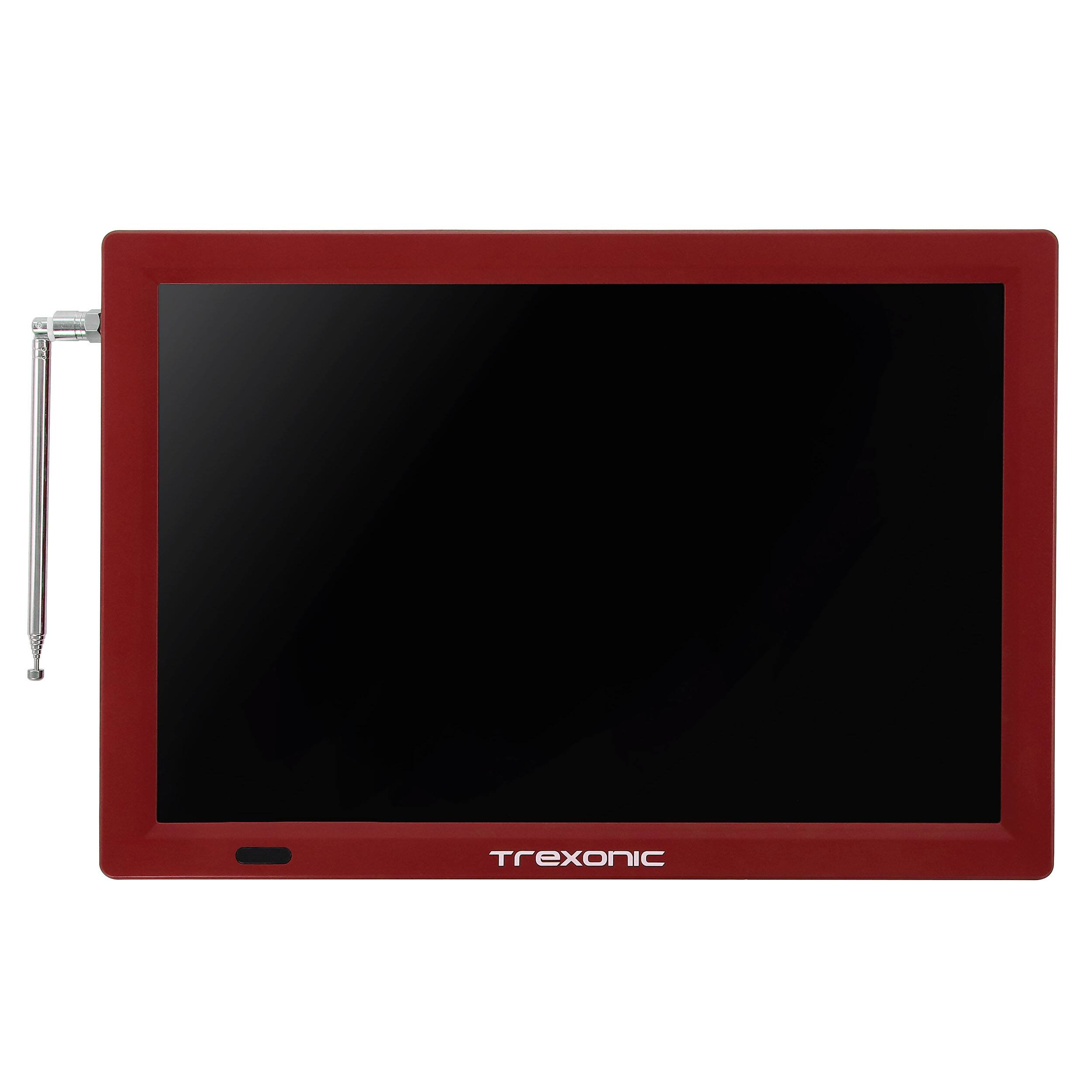Alt View 1. Trexonic - Trexonic Portable Rechargeable 14 Inch LED TV with HDMI, SD/MMC, USB, VGA, AV In/Out and Built-in Digital Tuner - Red.