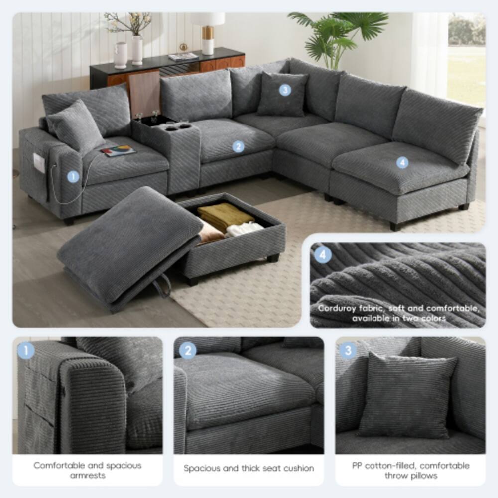 1. Corduroy fabric, soft and comfortable, available in two colors
2. Comfortable and spacious armrests
3. Spacious and thick seat cushion
4. PP cotton-filled, comfortable throw pillows
