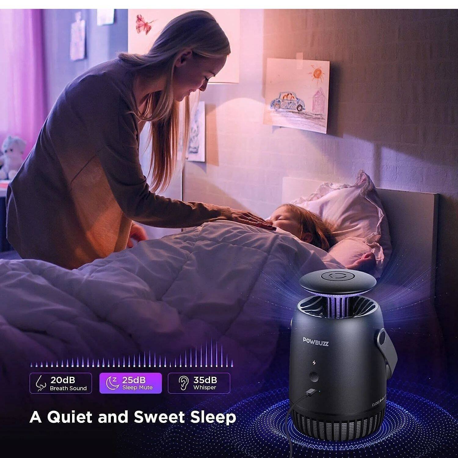 POWBUZZ

20dB Breath Sound  
25dB Sleep Mute  
35dB Whisper  

A Quiet and Sweet Sleep