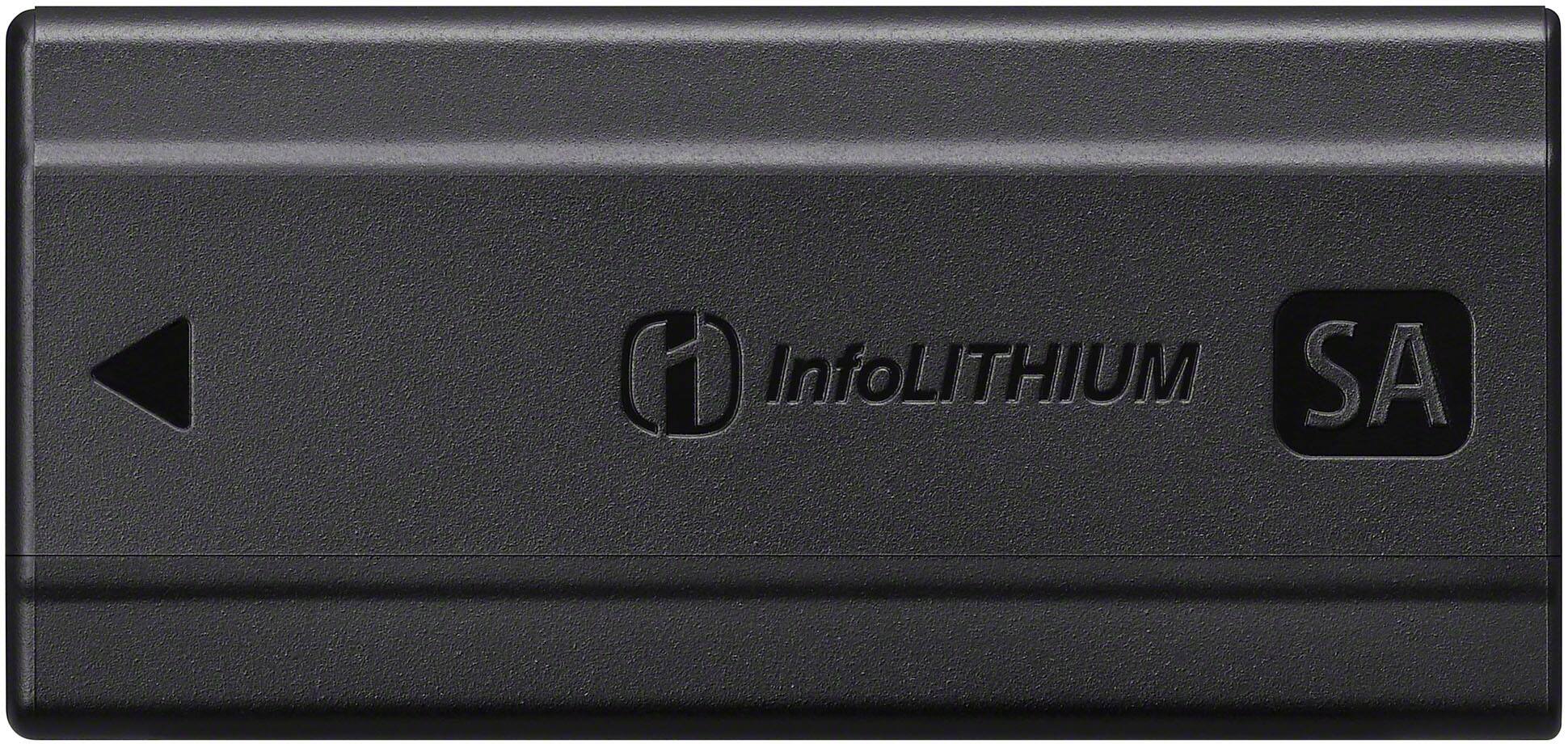 Back. Sony - Sony NPSA100 | SA-type high capacity rechargeable battery pack - Black.