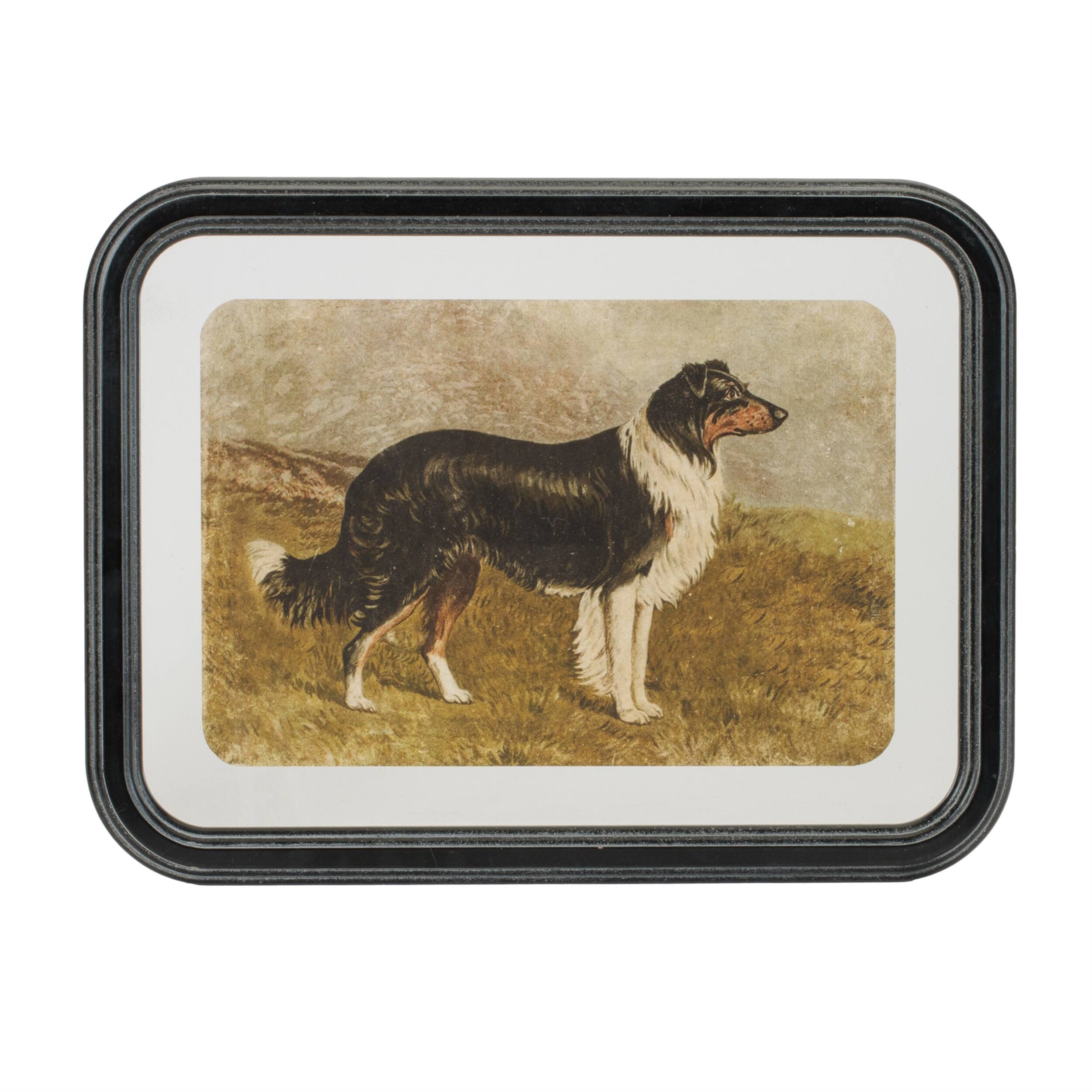 Angle. BreeBe - Framed Country Dog Print (Set of 2) - Brown, Black.