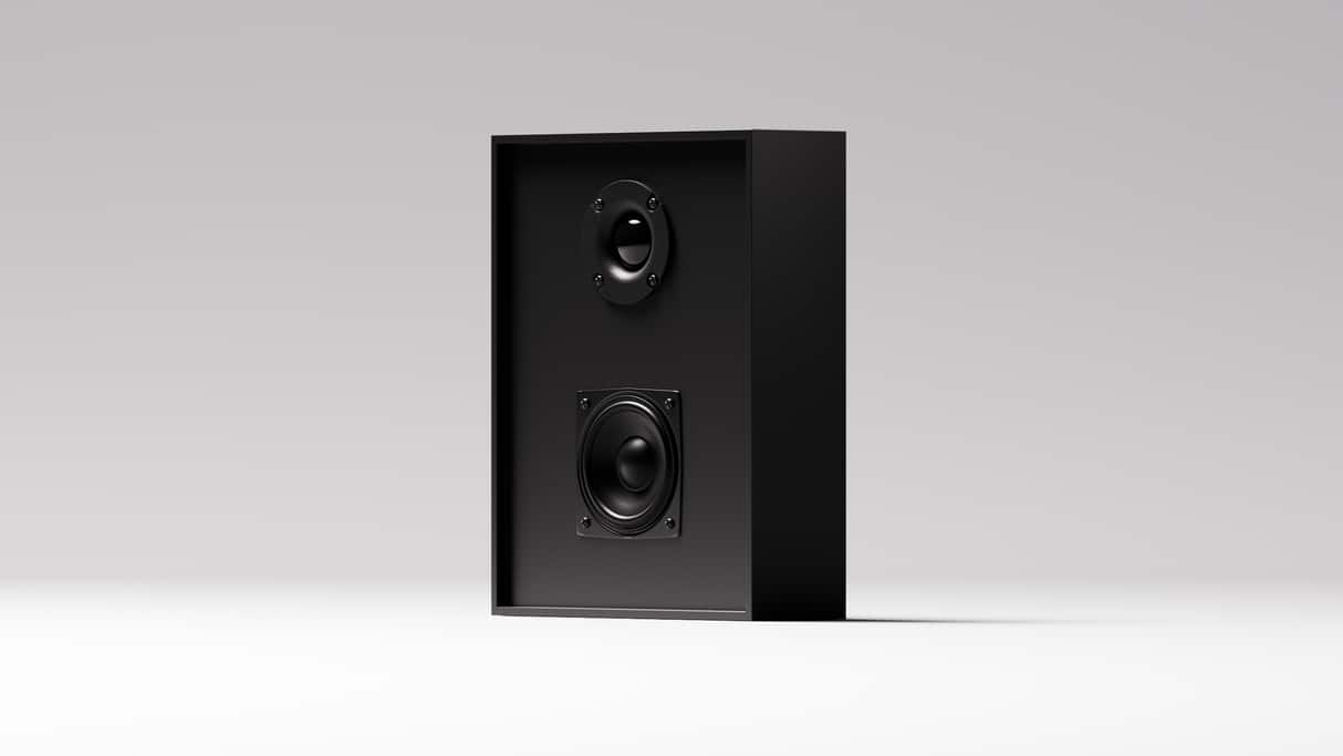 Gallo Acoustics - Profile1 2-Way 50W Slim On-Wall Speaker – Single - Black