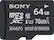 Front. Sony - SR Series 64GB microSDXC UHS-I Memory Card - Black.