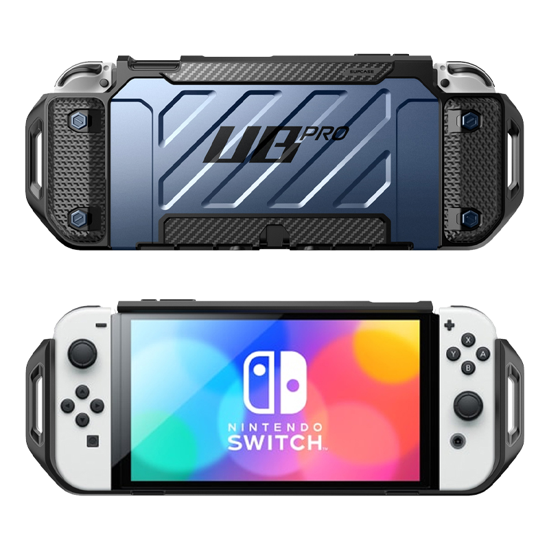 SUPCASE - Nintendo Switch OLED Unicorn Beetle PRO Dockable Grip Case - Metallic Blue