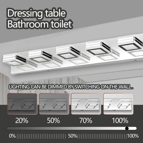 Dressing table Bathroom toilet

LIGHTING CAN BE DIMMED BY SWITCHING ON THE WALL.

20% 50% 70% 100% 0% 50% 100%