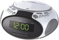 Fortæl mig atomar ventilation Best Buy: Coby Dual Alarm Clock Radio with AM/FM Tuner and CD Player White  CD-RA145