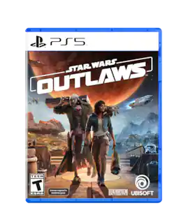 C PS5 - STAR WARS. TM OUTLAWS TEEN T ESRB Internet required to install the game. LUCASFILM GAMES UBISOFT.