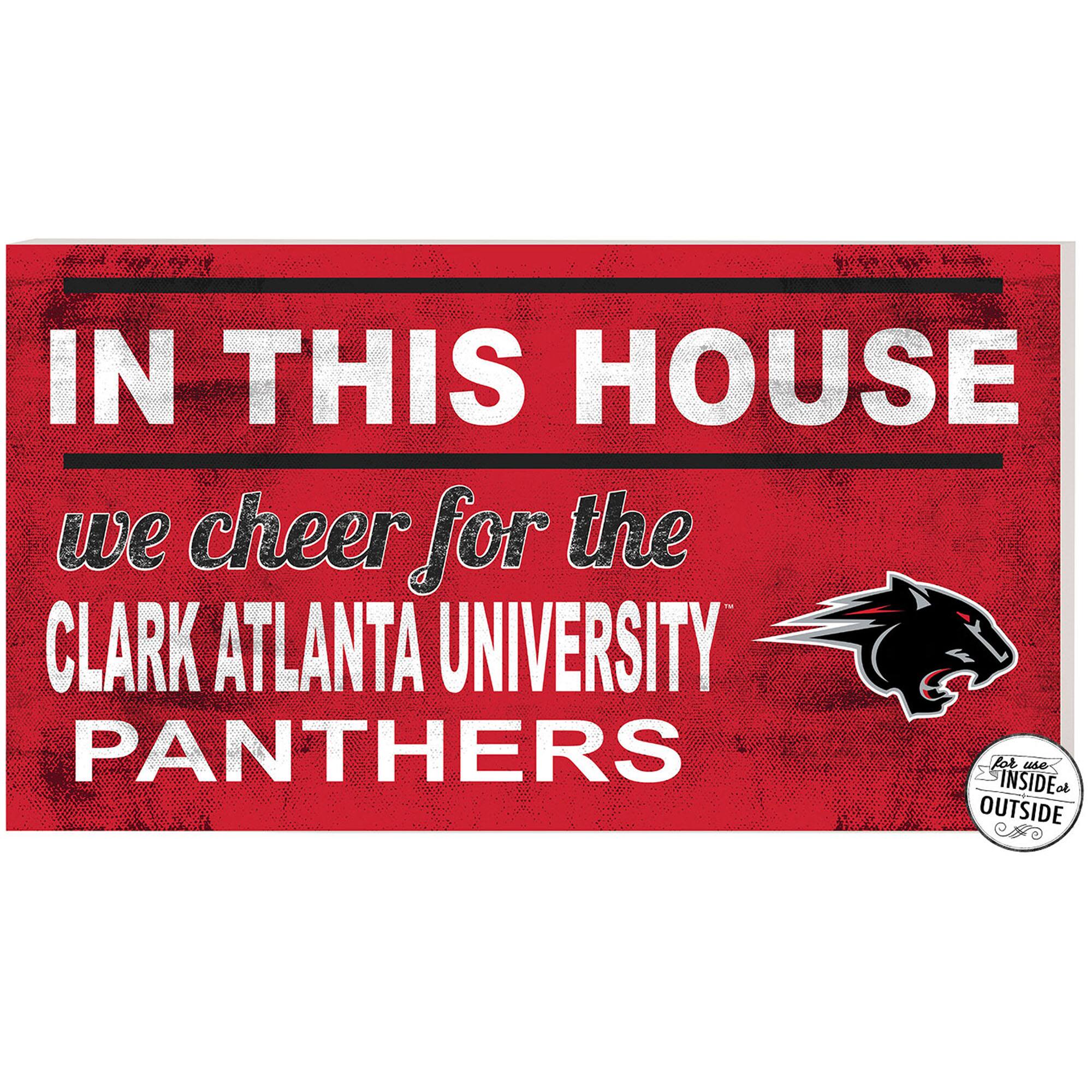 Clark Atlanta University Panthers 11'' x 20'' Indoor/Outdoor In This House Sign