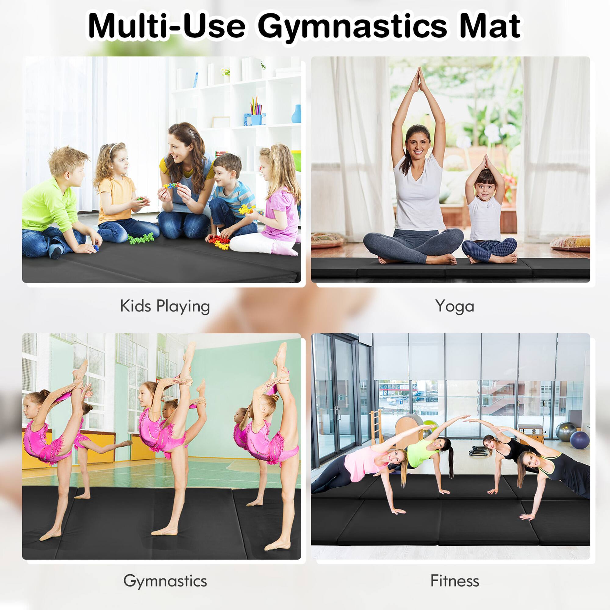 Multi-Use Gymnastics Mat

Kids Playing

Yoga

Gymnastics

Fitness
