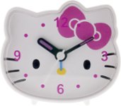 Best Buy: Hello Kitty Analog Alarm Clock White/Pink HKC466