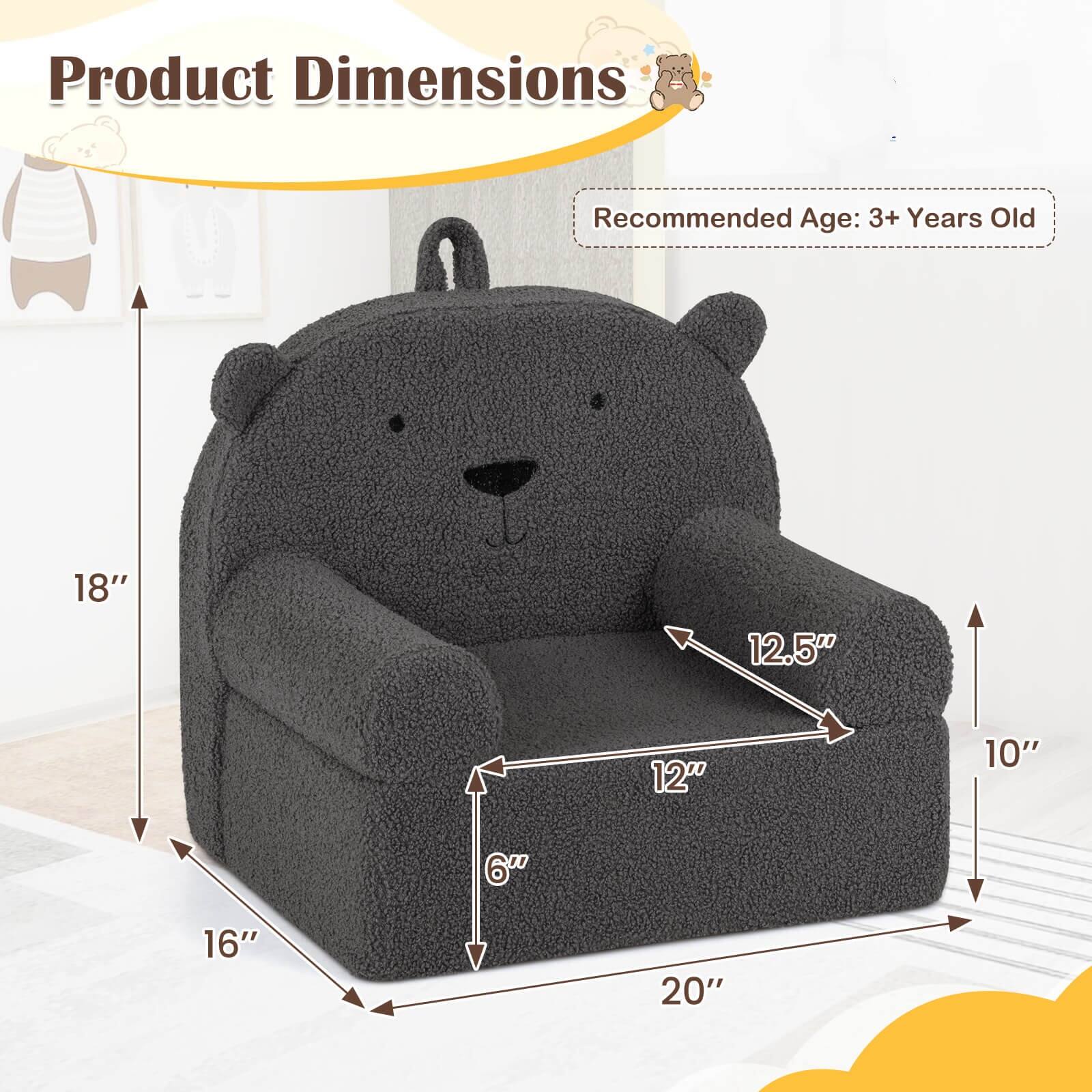 Product Dimensions  
Recommended Age: 3+ Years Old  

18"  
12.5"  
12"  
10"  
16"  
20"