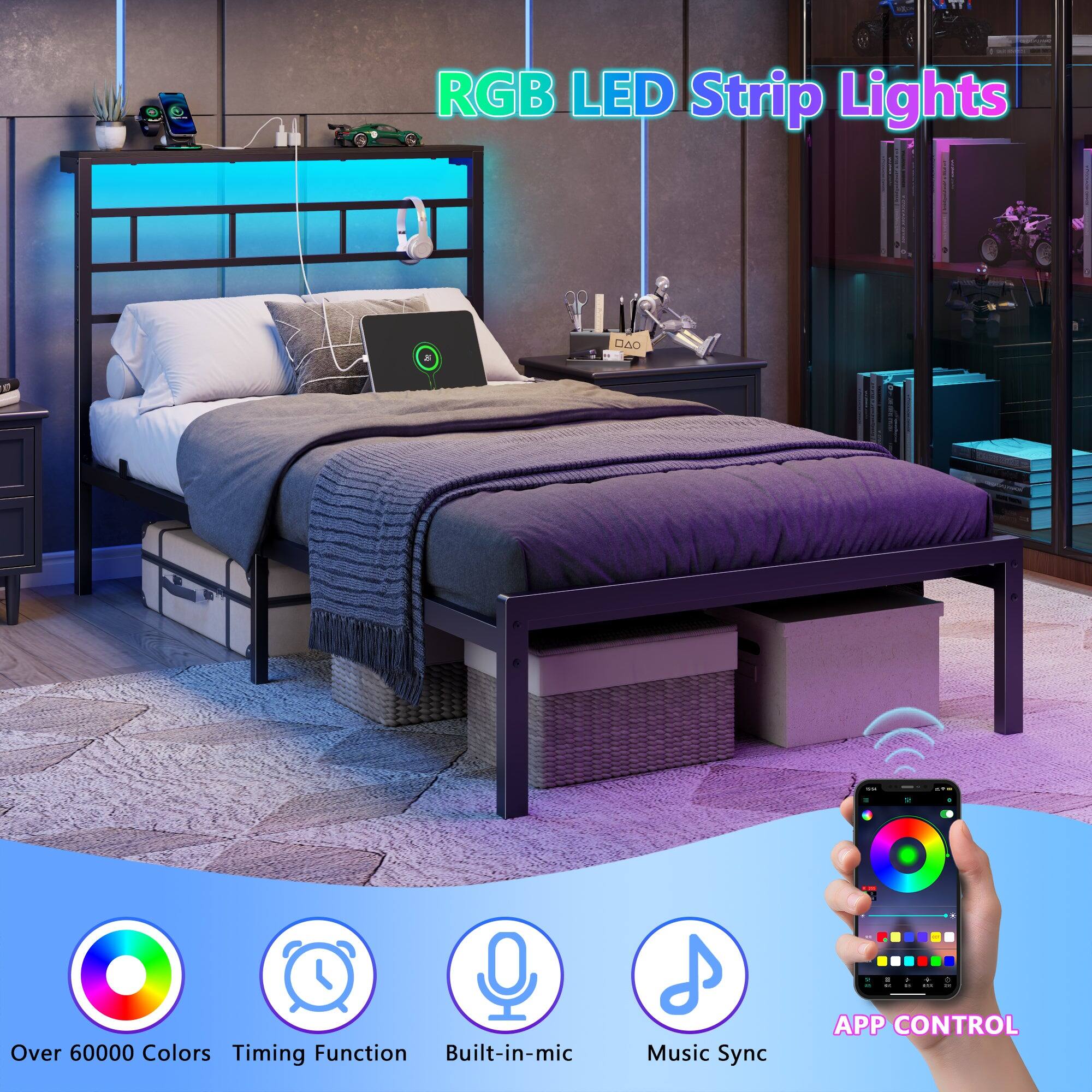 RGB LED Strip Lights

- Over 60000 Colors
- Timing Function
- Built-in-mic
- Music Sync
- APP CONTROL