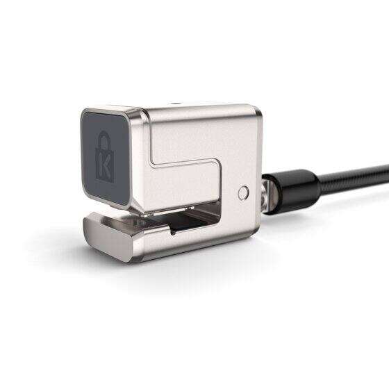 Left. Kensington - Keyed Cable Lock for Microsoft Surface Pro and Surface Go 6ft Steel Security Cable Master Keyed On Demand K68136WW.