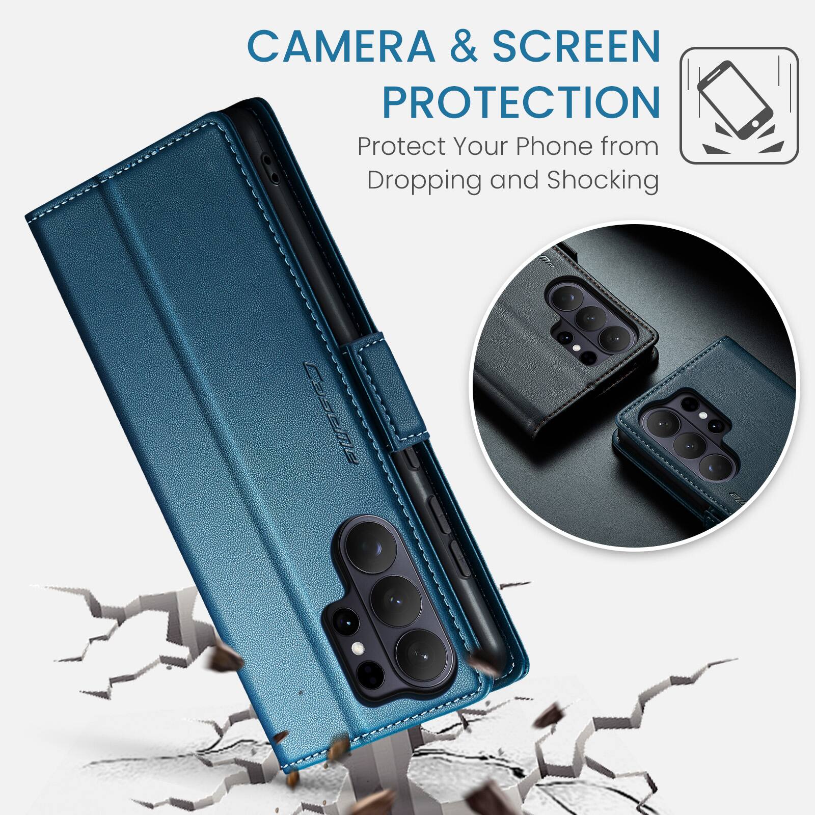 CAMERA & SCREEN PROTECTION  
Protect Your Phone from Dropping and Shocking