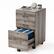 Front. Winado - 16"D x 16"W x 26"H 3 Drawer Rolling Under Desk Letter Size Folders Lockable Wood File Cabinets Printer with Hanging Bar - Gray Oak.