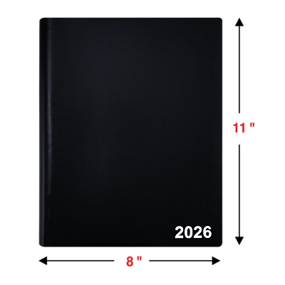 Alt View 2. Staples - 2026 Staples 8" x 11" Four-Person Daily Appointment Book, Black - Black.