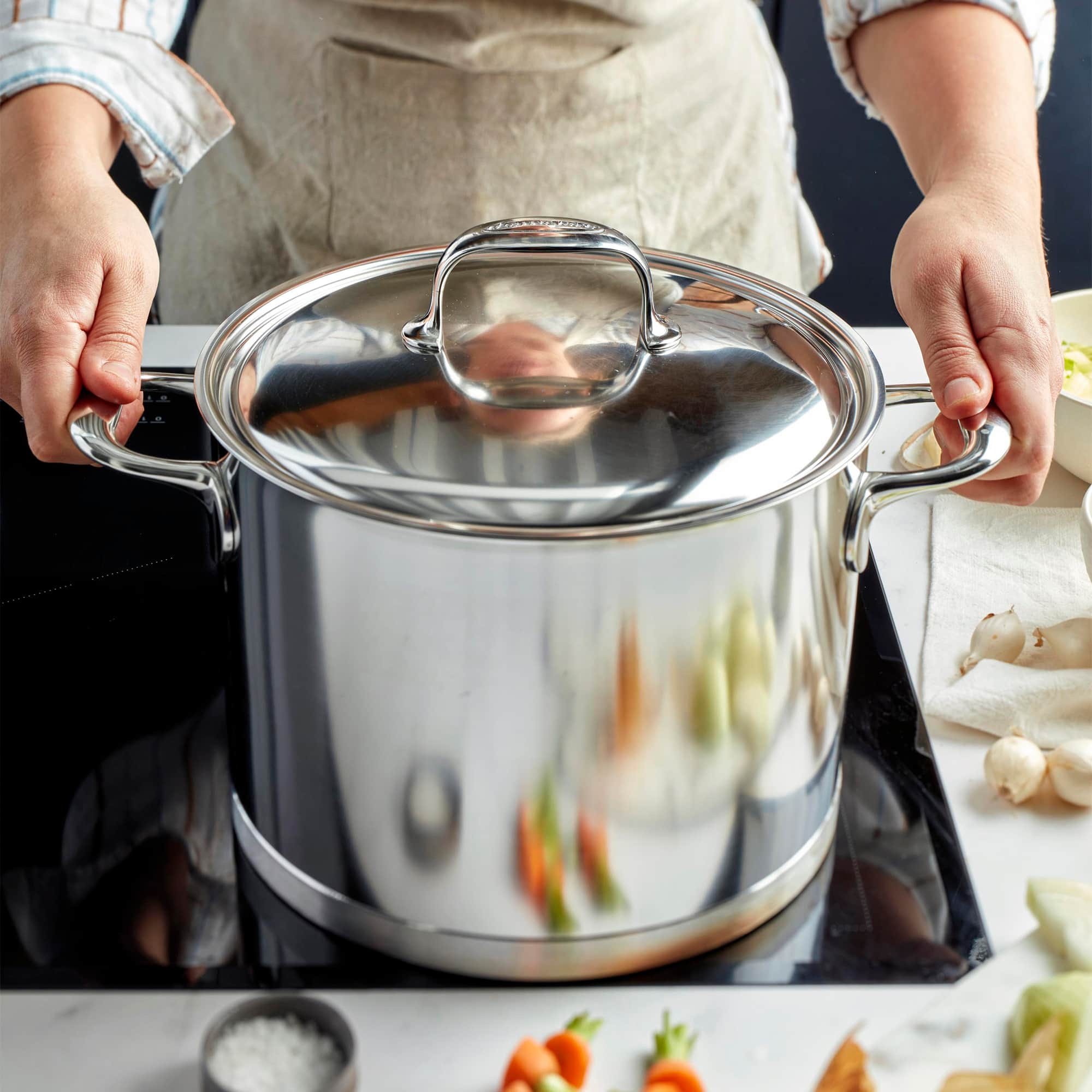 Demeyere - Atlantis Proline 7 8.5-qt Stock Pot - Stainless Steel - Thumbnail 3