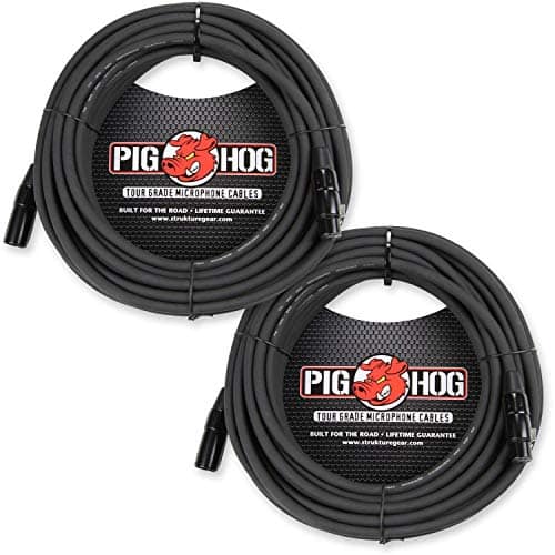 Pig Hog - PHM50 8mm Tour Grade XLR Mic Cable - 50ft (2 Pack) - Black price history on PriceWatchPro