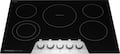 Frigidaire - Gallery 30 In. Wide 5 Elements Built-In Electric Cooktop with EvenTemp and 2-in-1 Dual Element - Stainless Steel